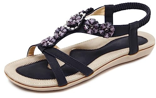 Sandals for Women Ladies Low mid Block Heel Sandals Open Toe Ankle Strap Ladies Party Dress Pumps Shoes for Summer Beach Holiday Outdoor