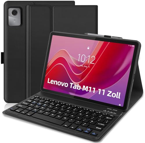 Lenovo Tab M11 11 Inch 2024 Case with keyboard, [UK layout] Keyboard Case for Lenovo Tab M11 (TB330FU/TB330XU),Detachable Bluetooth Case Keyboard for Tablet 2024