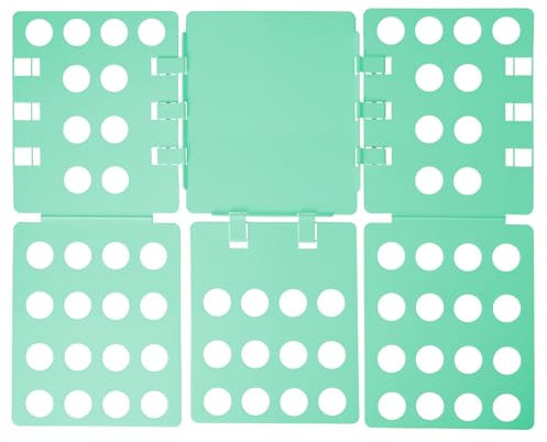 1 Pièce Planche à Plier Le Linge avec Ceinture de réception,Réutilisable Planche Pliante,Facile et Rapide Cyan Planche Pliante,Pour enfants et adultes, Aide à la pliage