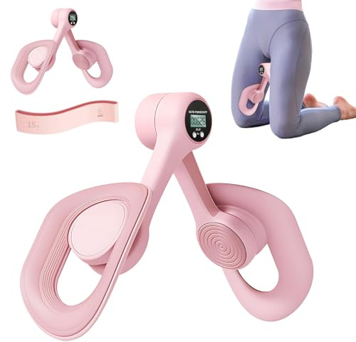 Thigh Master, Thigh Exerciser, Pelvic Floor Exercise Devices, Inner Thigh Exercise Workout Equipment for Home, Home Workout Fitness Equipment for Muscle Toning - Pink
