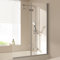 EMKE Vasca da bagno pieghevole per vasca da bagno, 110 x 140 cm, 2 pezzi, divisorio per doccia per vasca da bagno, 6 mm, vetro di sicurezza