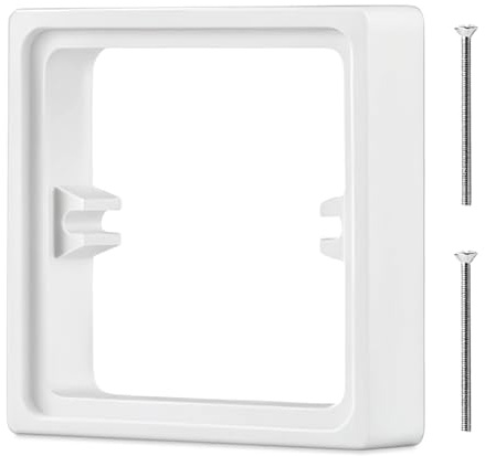 20mm Socket Spacer Plate for Light Switch – 1 Pack ABS Single Socket Extension Plate – Electrical Switch Spacer for Uneven Walls – Ideal for DIY & Home Renovation Projects
