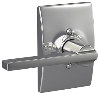 Schlage F170LAT625CEN Century Collection Latitude Decorative Trim Lever, Bright Chrome
