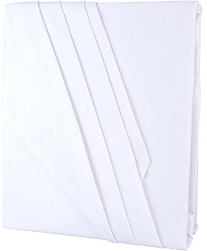 aqua-textil Edition Bettlaken ohne Spanngummi XXL 240 x 290 cm weiß Baumwolle klassisches Betttuch