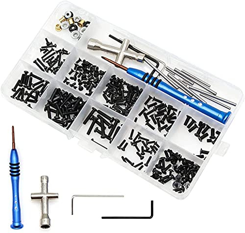 1/14 RC Auto Werkzeuge Kit mit Box Reparatur Werkzeug Set Schrauben Box Hardware Befestigungen für Wltoys 1/14 144001 RC Auto