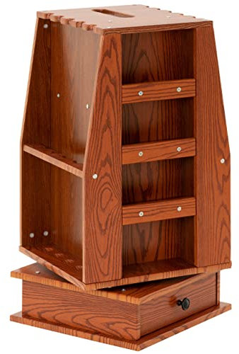 Nexos Trading Massivholz Queue-Ständer in Braun, Drehbar, Platz für 10 Queues, Maße: 80x30x40 cm - Eleganter und Robuster Billard Queue Halter