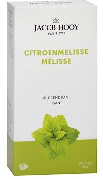 Jacob Hooy® | Tisana alla Melissa Citronella | Infuso di Melissa Citronella e Rooibos Senza Caffeina | Tisana Melissa in Filtri - 20 Filtri (30 Gr)