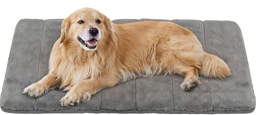 ZAKAPAWS Dog Crate Pad for X Large Dog - 41x27 Memory Foam Dog Bed, Washable & Anti-Slip Dog Bed Mat, Ultra Soft Kennel Pad for Dogs Cozy Sleeping Mat, Grey