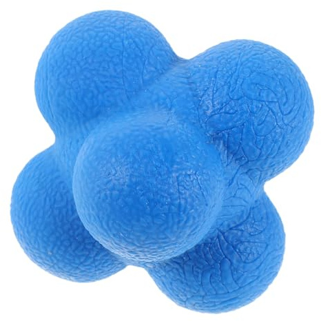 Ciieeo Pelota Hexagonal de Entrenamiento de Reacción Deportiva 7.6 Cm Azul, Balón de Reflejos para Coordinación Mano-Ojo y Agilidad, Equipo para Entrenamiento de Tenis y Deportes
