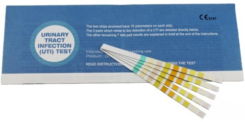 15 x Urine Infection Test Strips UTI Testing Sticks, Nitrite, Leukocytes and Blood