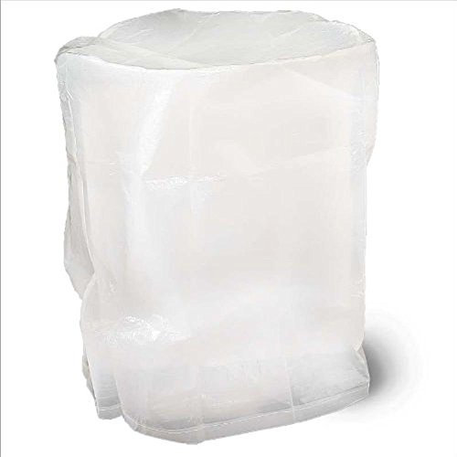 Grillabdeckung rund oder eckig Abdeckhaube runde oder eckige Grills/Bistrotische (transparent Weiß, 80 x 45 x 80 cm ECKIG)