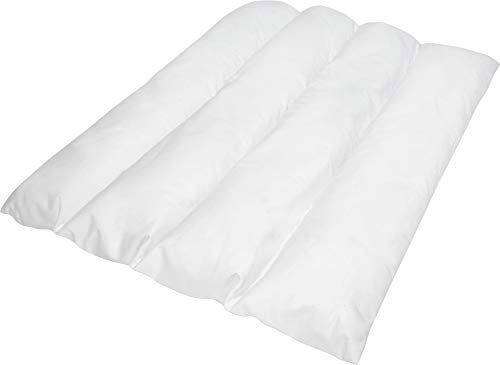 Theraline Gekammertes Beinkissen Mikroperlen 75 x 75 cm weiß