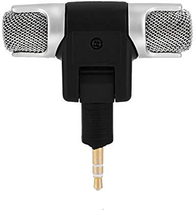 Stereo-Mikrofon, externes Stereo-Mikrofon, Mikrofon, 3,5 mm, vergoldet, Stecker für PC, Laptop, MD, Kamera, TV, Video, Heim-Audio