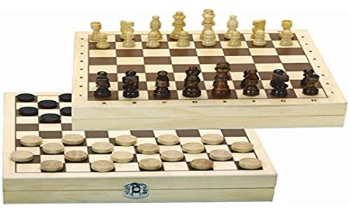 Jeujura Wendbare Schachfiguren für Dames und Schachfiguren aus Holz, Spielbaum, Gesellschaftsspiel, Mindestalter: 3 Jahre, 66440