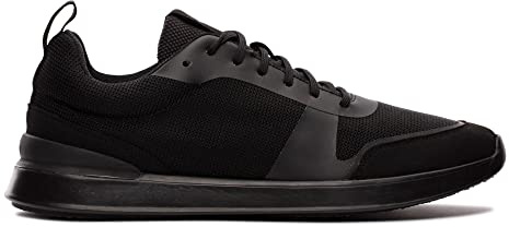 Clarks Tenis Lt Lacepara Hombre, Tejido Negro., 43 EU