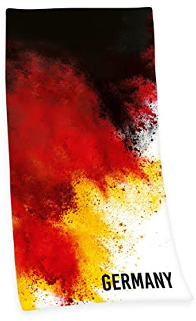 Herding Deutschland Velourstuch, 75 x 150 cm, 100% Baumwolle/Velours