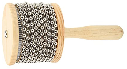 Cabasa Steel Ball CabasaHolz-Cabasa, Attraktiv und BequemCabasakomfortable Cabasa mit Kurbel Umweltfreundliche Kurbel für RhythmustrainingCabasas (Mittleres Kabasa)