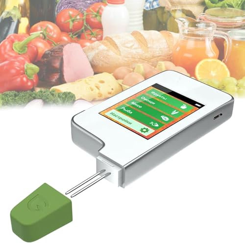 Kadxyan 6-in-1-Nitrattester, Detektor Für Pestizidrückstände, Strahlungsmessgerät Für Obst, Gemüse Und Fleisch, Für Obst, Gemüse, Fleisch Und Fisch – Genaue Und Zuverlässige Tests