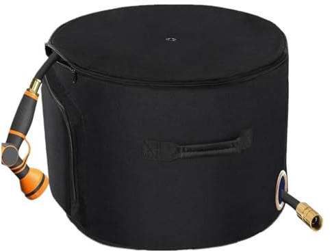 Escondite De Mangueras sostiene manguera de 45m, Caja para mangueras de agua Con orificio de entrada para manguera impermeable, a prueba de sol, a prueba de polvo