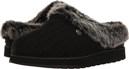 Skechers Women's Keepsakes-Ice Angel Slipper, Black, 3.5 UK