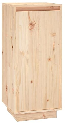 vidaXL Armario Zapatero Organizador Pasillo Sala Zapatos Almacenamiento Estante Recibidor Entrada de Madera Maciza de Pino 35x35x80 cm
