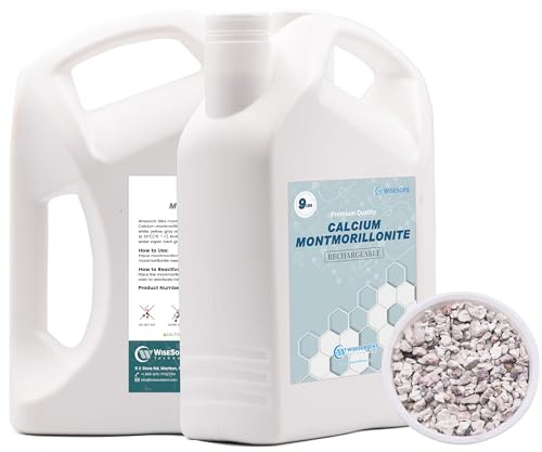 Wisesorb 9 LBS Desiccant Calcium Montmorillonite, Rechargeable Dehumidifiers Desiccant Moisture Absorber Dessicant