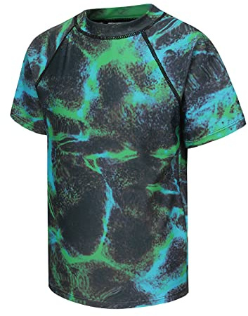 Aisyee Boys Swim Top Kids Rash Vest Boys Swim Shirt Age 13-14 Years
