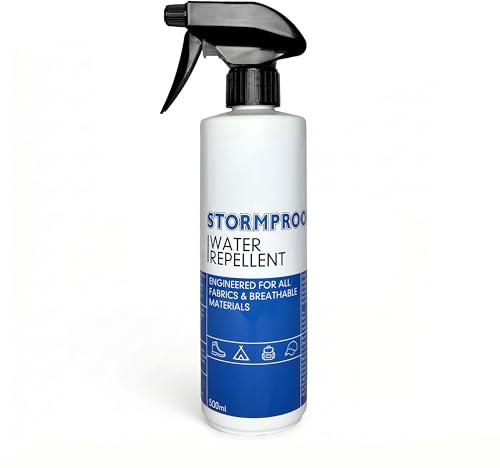 Stormsure Stormproof Ultimate VattenAvvisande Spray (500ml) - Repellerar Vatten, Olja och Fläckar för Friluftsutrustning