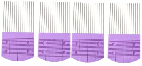 NUOBESTY 4 Stück Kardiergerät Aus Papier Quilling-kämme Aus Papier Quilling-fringer Quilling-Board DIY-papierwerkzeuge Quilling-Werkzeug Zopfzubehör Crimpen Briefmarke Plastik Violett