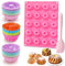 WOOWAIR Lot de 38 Moules à kouglof en Silicone - Petit Moule à Gâteau à 20 Cavités - Moule à Gâteau en Spirale - Antiadhésif - Réutilisable - Pour Cupcakes, Beignets, Muffins