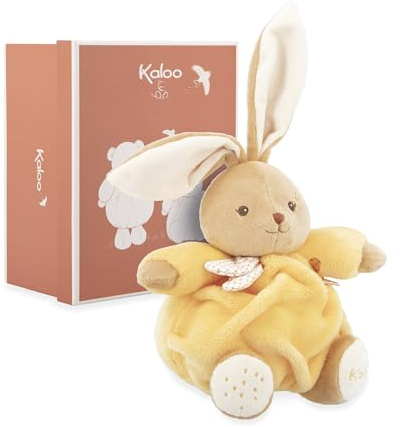 Kaloo Peluche Coniglio Giallo 17cm, Morbidissimo Peluche per Il Bambino, Tenero Compagno Fin dalla Nascita, Misura Ottime per Le manine, Regalo di Nascita, K214012