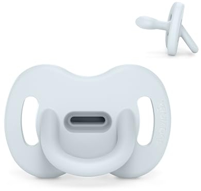 Suavinex, Silikon-Schnuller, 6/18 Monate, Physiologischer Sx Pro-Sauger, Superweich & Flexibel, Ideal zum Schlafen, Respektiert die Mundentwicklung, Colour Essence, Ballad Blue