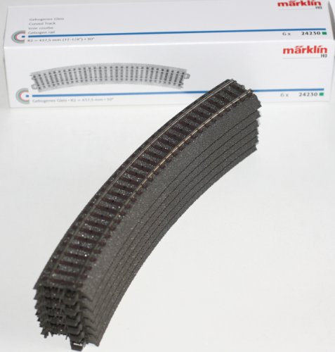 Märklin H0 6 gebogene C-Gleise 24230 Parallelkreis R 2