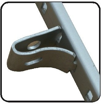 20 Stück Bodenträger Regalbodenträger passend für Leiste 15,5 mm, Aluminium eloxiert