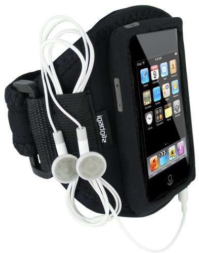 igadgitz U0015 Negro Brazalete Armband Sport Deporte Funda Compatible con Apple iPod Touch 1ª 2ª 3ª 4ª Gen