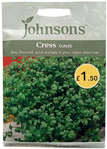 Johnsons Seeds - Pictorial Pack - Vegetable - Cress Curled - 3000 Seeds