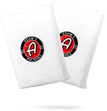 Adam's Polishes Microfiber Car Wash Sponge (2 Pack) – Premium Scratch Free Mitt for Car Cleaning | Car Detailing Accessory Works with Bucket, Car Shampoo, Foam Cannon or Foam Gun | Boat RV Motorycle