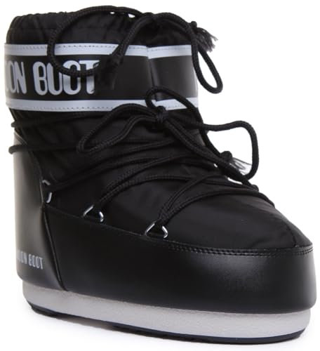 Moon Boot Damen Classic Low 2 Schneestiefel, Schwarz, 40 EU