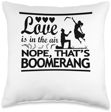 Love Is In The Air Nope, That's Boomerang Boomerang Player Throw Pillow