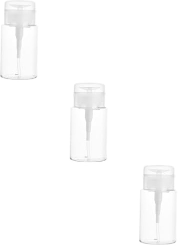 FRCOLOR 3pièces Flacon De Voyage Lotion Rechargeable Bouteille à Pompe pour Maquillage pour Démaquillage Et Cosmétique Portable Et Étanche