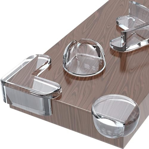 Meekye 30/20 Stück Kantenschutz Baby, Eckenschutz Baby PVC Tischkantenschutz 2 Formen Selbstklebend, Eckenschutz Kinder Kantenschutz für Verschieden Möbel um Baby vor Verletzungen zu Schützen