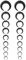Yolev 18 Stück Septum Piercing Acryl Pincher Tapers C Form Piercing Nasenringe Septum Ringe Schwarz Weich Membran Stretch Set Piercing Schmuck Nase und Ohr für Damen Mädchen