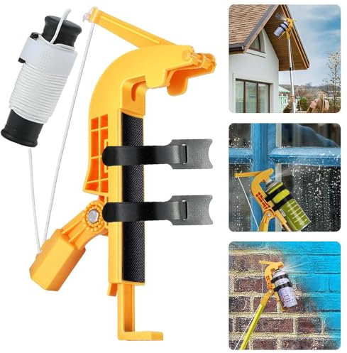 Adaptateur de Perche d'extension pour Bombe Aérosol, Pulverisateur lance Telescopique,Utiliser pour Bombe anti Guepes et Frelons Exterieur,rallonge Pulverisateur Convient pour les pesticides,Etc