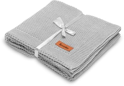SENSILLO - Nido de Bebé 80×100cm, Manta Equipamiento Infantil para bebés, Idea Regalo bebé, Confort y Seguridad Desde los Primeros días de Vida - 100% algodón - Muy Duradera - Gris