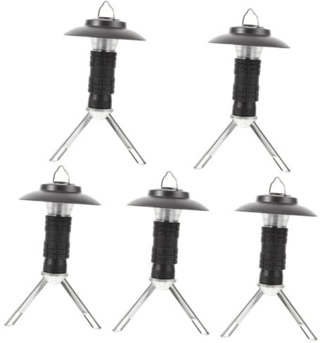 Mipcase 5 Pezzi lanterna retrò - Lanterna multifunzione lampada da tavolo solare torcia ricaricabile batteria lampada da riutilizzabile luce da campeggio leggera tecnopolimeri