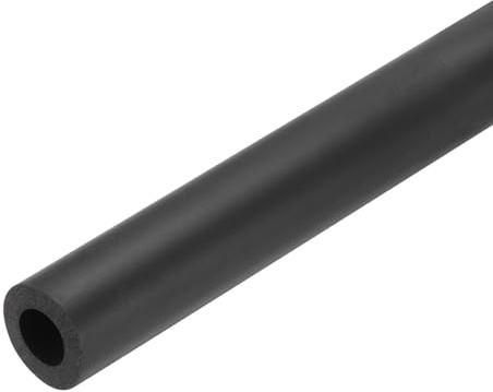 QUARKZMAN rörisolering skumrör 19 mm ID x 37 mm OD 0,85 m skumslang värmeisoleringsrör för AC enhet handtagshållare vattenrör frostskydd – 1–7/16 tum x 3/4 tum/svart
