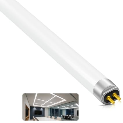 T5 21W lysrörslampor 849 mm, 840 kallvit 4000K, G5 2-stiftsbas energisparande konsumtionsrörslampa, T5 högpresterande lampor, för nödbelysning och LED-remsor, 1 förpackning