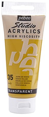 PEBEO Acrylic transparent paint - Yellow of Venice - 100 ml