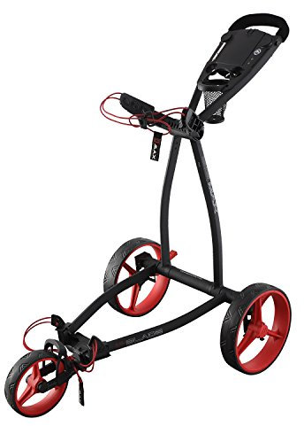 Big Max Blade IP - 3 Rad Golftrolley Faltbar Ultraflach & Robust (Phantom Red)