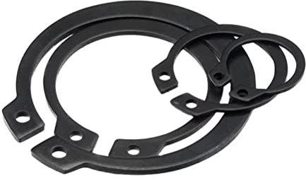 BOUACOUA Anillos de Seguridad E-clip Anillo de Retención Circlips de de Acero al Manganeso 55mm (6 pcs)